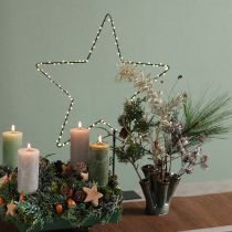 Product LED star standing metal 100 Micro LED warm white Ø37cm