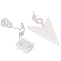 Product LED Star Decoration with Timer, Warm White, 38cm for Indoor and Covered Outdoor Use