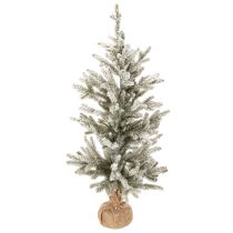 Product Artificial Snowy Christmas Tree with LED Lights in Burlap Sack – 85 cm, Indoor Use