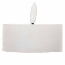 Product LED XL Tealight White Real Wax with Timer Warm White 6cm 2pcs