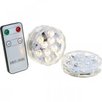 Product Underwater LED Lights with Remote Control Warm White 2 Pcs