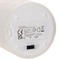 Product LED pillar candle, flickering, with timer, Ø7cm, 12cm