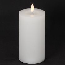 Product LED pillar candle, flickering, with timer, Ø7cm, 16cm