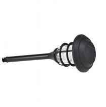 Product LED Torch Solar Garden Torch Black Warm White H42cm