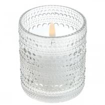 LED candle wax pillar candle LED lantern Ø8.5cm H10cm