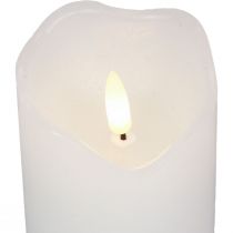LED candle with timer real wax pillar candle Ø7cm H9cm