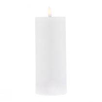 Product LED candle with timer real wax candle moving flame 19cm