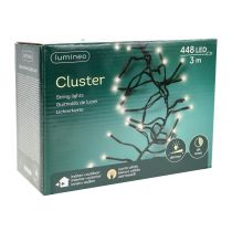 Product LED light chain black, warm white 448 for outside 3m