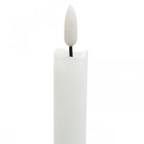 Product LED candle wax table candle warm white for battery Ø2cm 24cm 2pcs