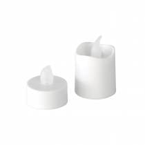 Product LED tealight candles warm white flame effect set of 16 assorted 32 batteries