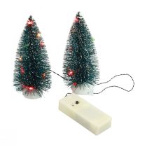 LED Christmas tree mini artificial for battery 16cm 2pcs