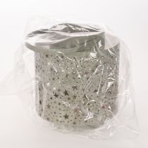 Product Green Metal Lantern with Star Pattern 31cm