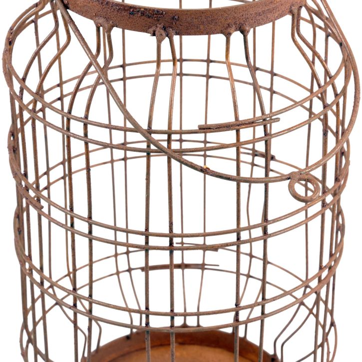 Product Garden lantern metal rust handle vintage Ø19,5cm
