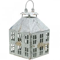 Product Vintage decorative lantern metal light house white rust H35cm