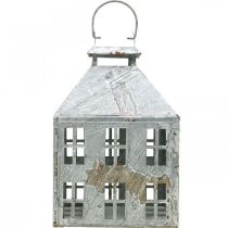 Product Vintage decorative lantern metal light house white rust H35cm