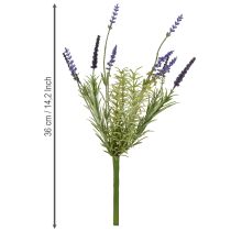 Product Lavender Decoration Artificial Bunch Artificial Plants Purple 36cm