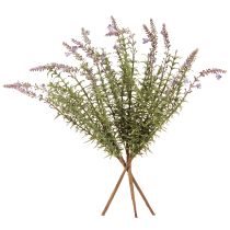 Product Lavender artificial herbs on a stem with 7 branches 40cm 3pcs