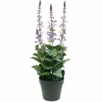 Product Decorative lavender plant, Mediterranean lavender pot, purple artificial flower