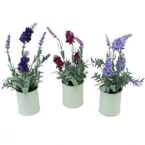 Product Lavender in Pot Artificial Purple Pink Light Purple H26cm 3pcs