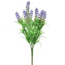 Product Artificial Lavender Decoration Lavender Branches Pick Purple 33cm 4pcs