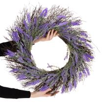 Product Lavender wreath for spring, door decoration, decorative item for the entrance area, 60cm