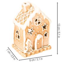 Product Gingerbread house tealight holder for standing and decorating, 13cm