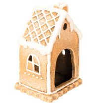 Product Gingerbread house tealight holder for standing and decorating, 13cm