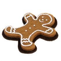 Product Gingerbread man made of felt for gluing 4cm 12pcs