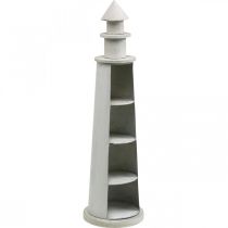 Product Lighthouse Shabby Chic Cream Summer Decoration Maritime Ø14.5cm H51cm