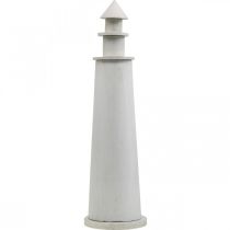 Product Lighthouse Shabby Chic Cream Summer Decoration Maritime Ø14.5cm H51cm