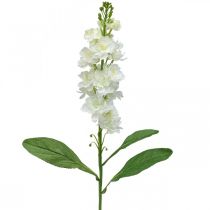 Product Levkoje White artificial flower Artificial stem flower 78cm