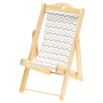 Decorative lounge chair zig-zag pattern H15cm 3pcs
