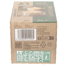 Product Tealight in paper sleeve for festive occasions and atmospheric moments Light One 4cm 50pcs