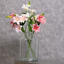 Product Artificial lilies, perfect for wedding decorations, 66cm, 2 pieces