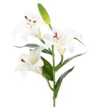 Product Artificial lily flower, realistic replica, durable decoration for living spaces, 66cm, 2 pieces
