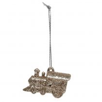 Product Locomotive 4cm champagne with glitter 12pcs