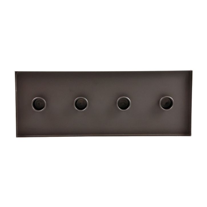 Product Metal candle holder, black, candle tray, 35x13x2cm