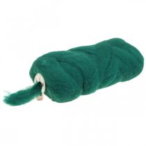 Wool cord wool fuse felt cord dark green 10m