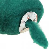 Wool cord wool fuse felt cord dark green 10m