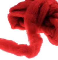 Product Wool roving 10m dark red