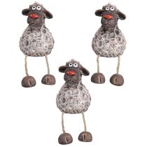 Product Funny Decoration Sheep Easter Edge Stool Brown H15cm 3 Pcs