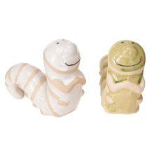 Product Funny worm decoration ceramic caterpillar hanging decoration pot 9x6cm 2pcs