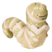 Product Funny worm decoration ceramic caterpillar hanging decoration pot 9x6cm 2pcs