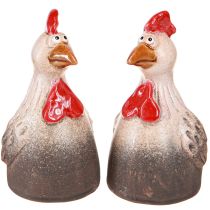 Product Funny Chicken Ceramic Decoration Ceramic Chicken Easter 13.5cm 2 pcs