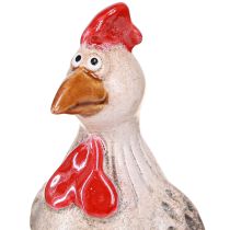 Product Funny Chicken Ceramic Decoration Ceramic Chicken Easter 13.5cm 2 pcs