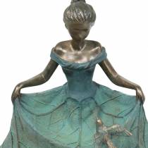 Product Bird bath garden figure girl in flower dress H33.5cm
