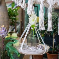 Product Macrame hanging basket boho style decorative bowl Ø23cm H90cm