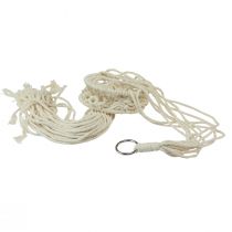 Product Macrame Hanging Decoration Boho Style Ø12cm H79cm Cream - Hanging Planter Wall Decoration