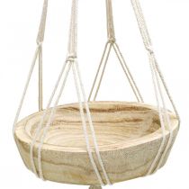 Product Macrame hanging basket boho style decorative bowl Ø23cm H90cm