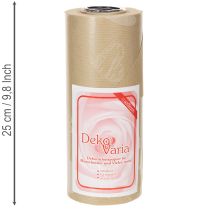 Product Cuff paper 25cm 100m natural hearts – Wet-strength florist paper